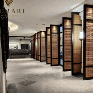 3D Synthetic Rattan Window Interior