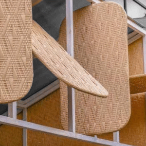 3D Synthetic Rattan Window Interior